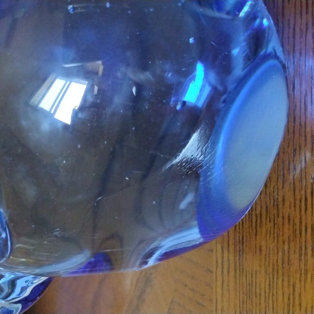 Blue Bunny Art Glass Paperweight - Picture 7 of 8